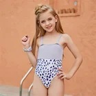 Купальник SEASHY с леопардовым принтом для детей и подростков, цельный купальный костюм, летняя пляжная одежда для девочек, детский купальник, боди, 2021