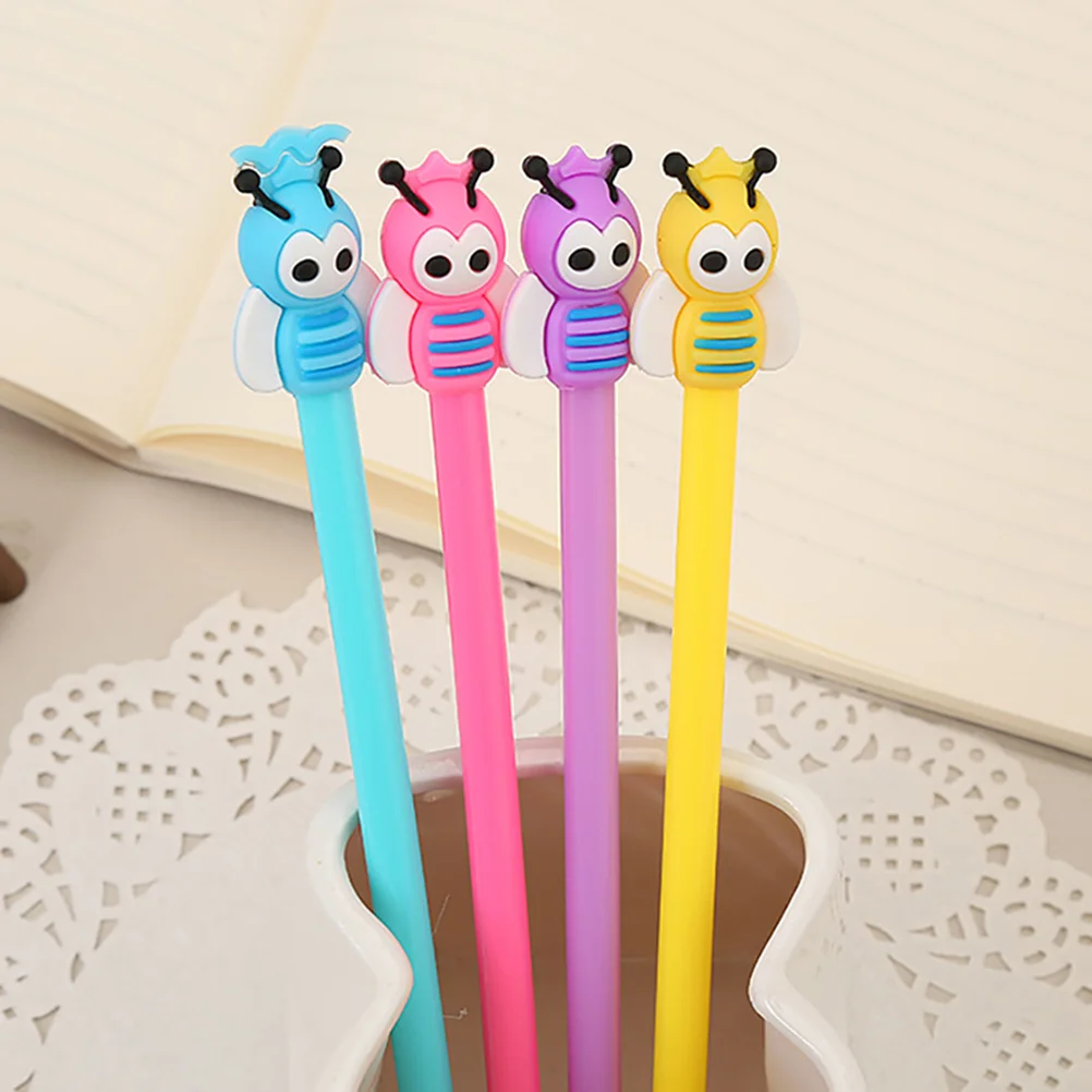 

12 Pcs Bee Gel Pen Kids Pens Bulk Kids Prizes Cute Children Pen Cartoon Stationery Plastic Pens Kid Student Kids Stationary