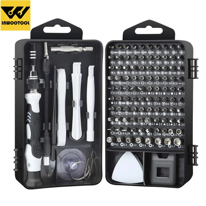 

Набор многофункциональных инструментов 1151, отвертка, стекло, фотоэлементы, ремонт часов, с шестигранным винтом на присоске, коробки ручных инструментов для домашнего ремонта