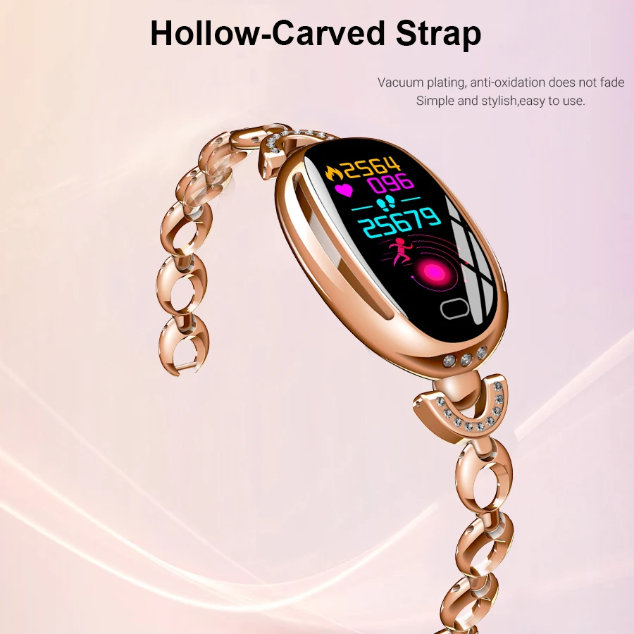 

Fashion Women Heart Rate Blood Pressure Monitor Fitness Tracker Smartwatch Watches for Women