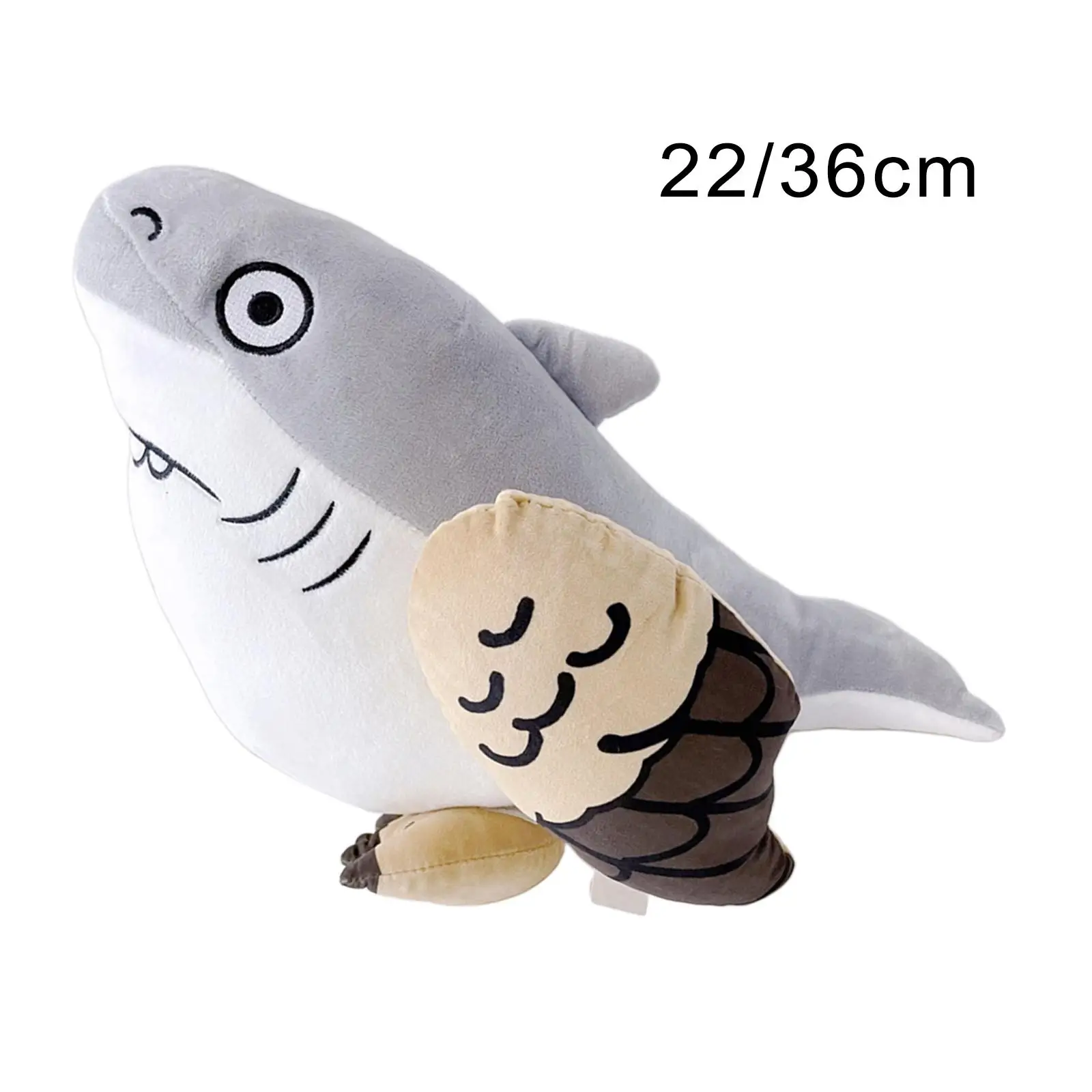 

Shark Eagle Pluche, Shark Eagle Toy, Creative Funny Weird Knuffeldier Combinatie