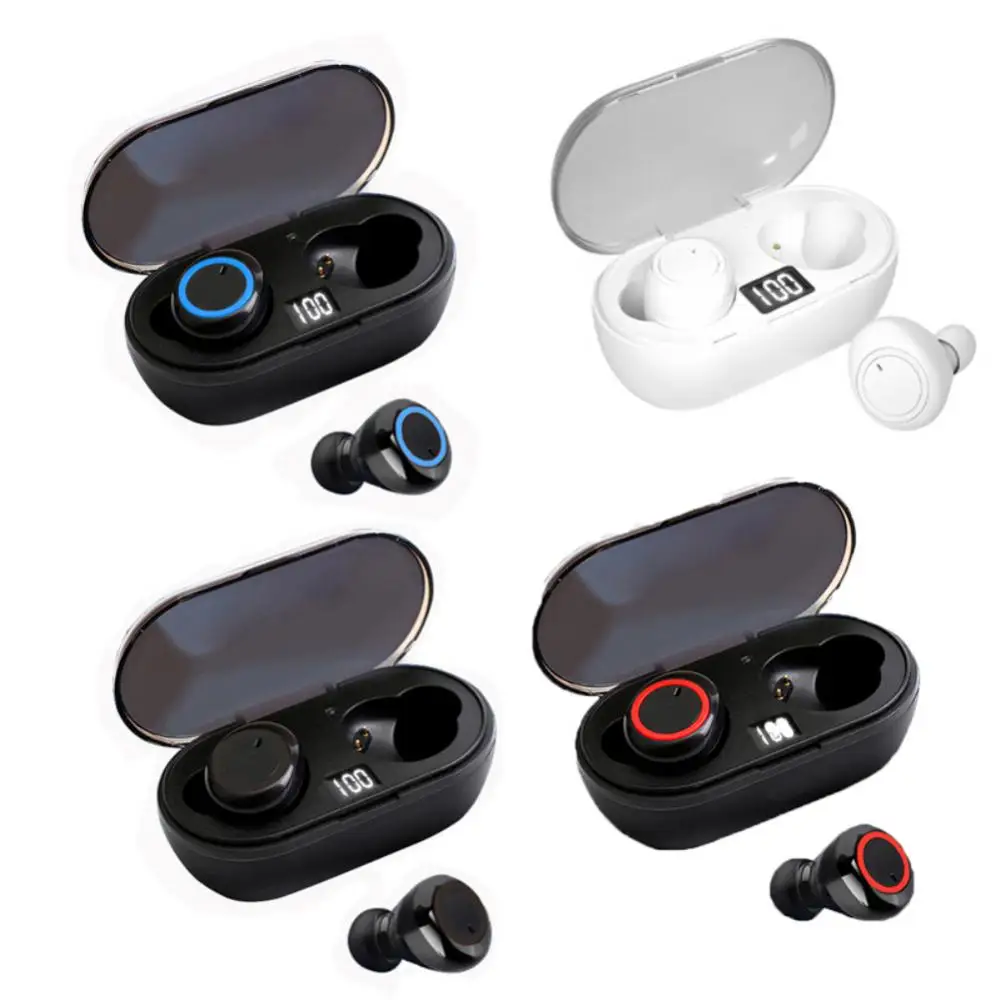

Bluetooth-compatible 5.0 Wireless Headphones With Power Display Stereo Tpoch Control Tws Earphone In-ear Earbuds Music Headset