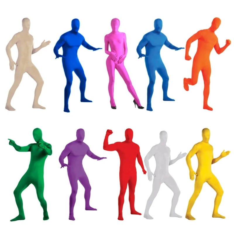 

Spandex Suit Full Jumpsuit, Men's Women's Tights Suit Halloween Adult Costumes