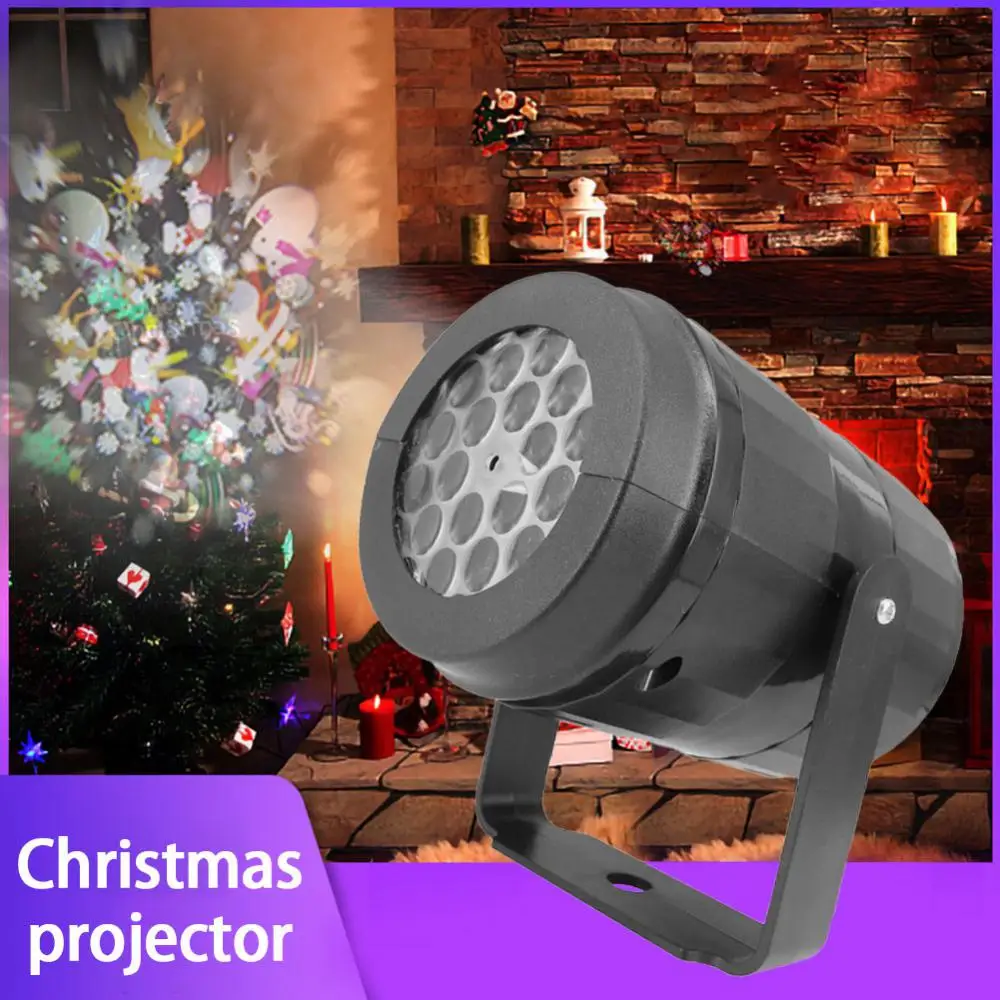 

16 Patterns Christmas Led Projection Light USB Colorful Rotating Projector Stage Light Holiday Party Supplies Decorative Lights