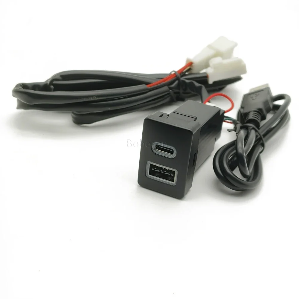 

Автомобильное зарядное устройство USB QC3.0 для Camry Prius Corolla Prado, быстрое зарядное устройство USB, быстрое зарядное устройство, u-диск, флэш-разъем