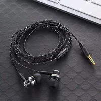 new arrival stereo in ear earphone earbuds with microphone black white high quality built in microphone double earphone