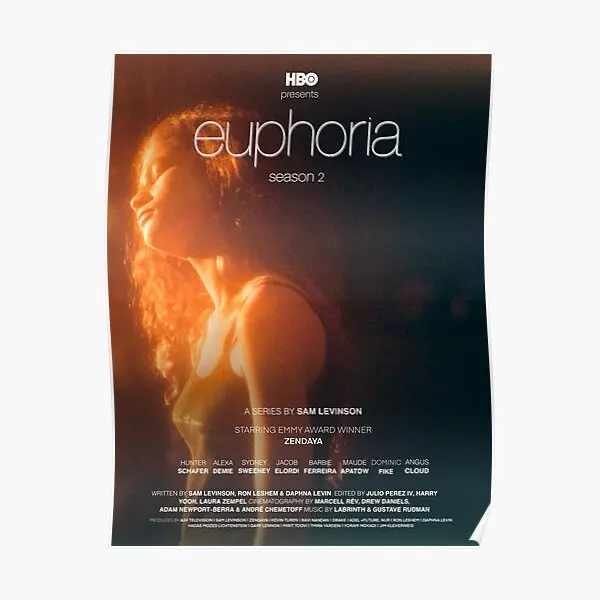 Euphoria Season 2  Poster Decor Art Funny Painting Vintage Mural Picture Room Decoration Wall Modern Print Home No Frame
