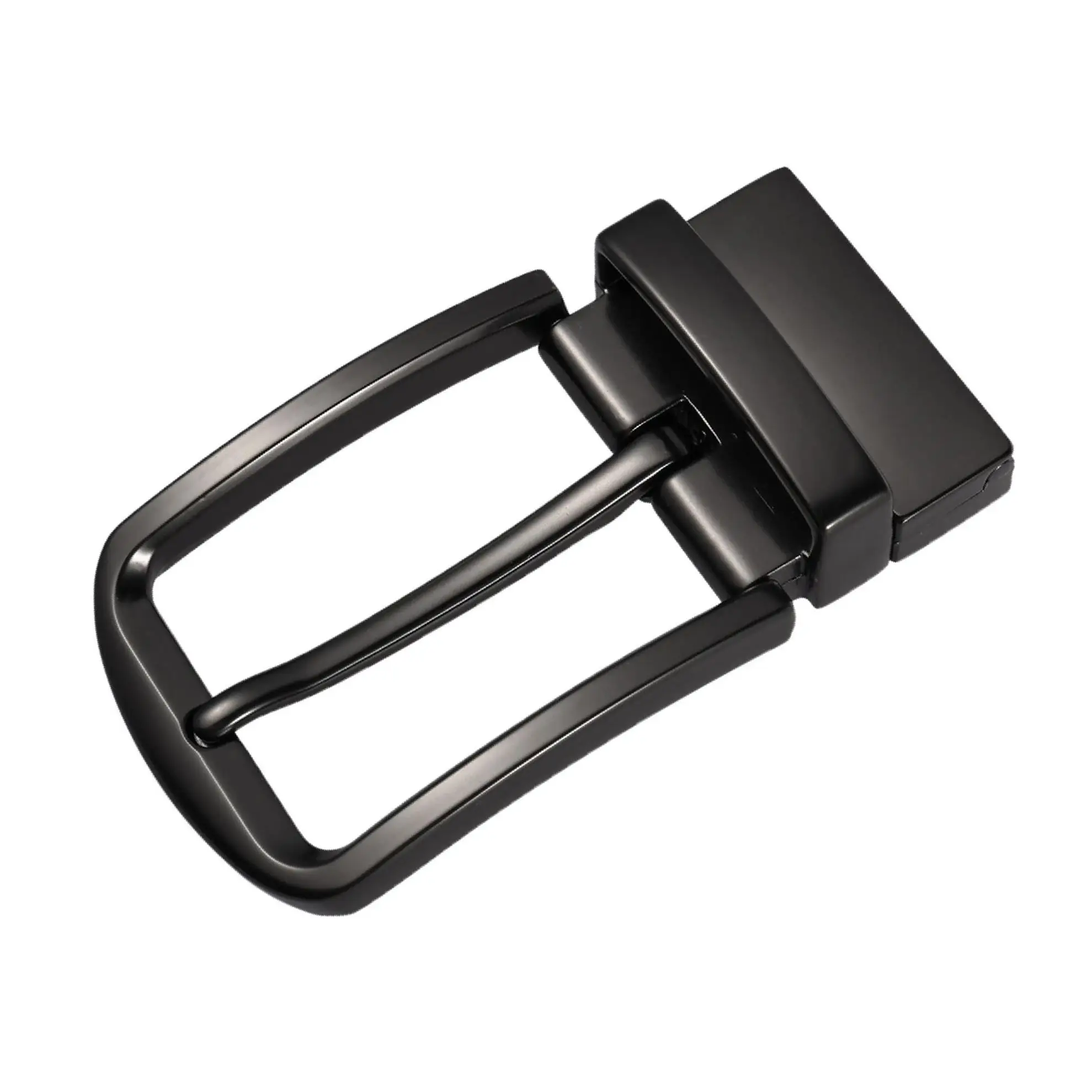 

Fashion Metal Belt Buckle for Leather Strap Single Prong Belt Accessories Matte Silver