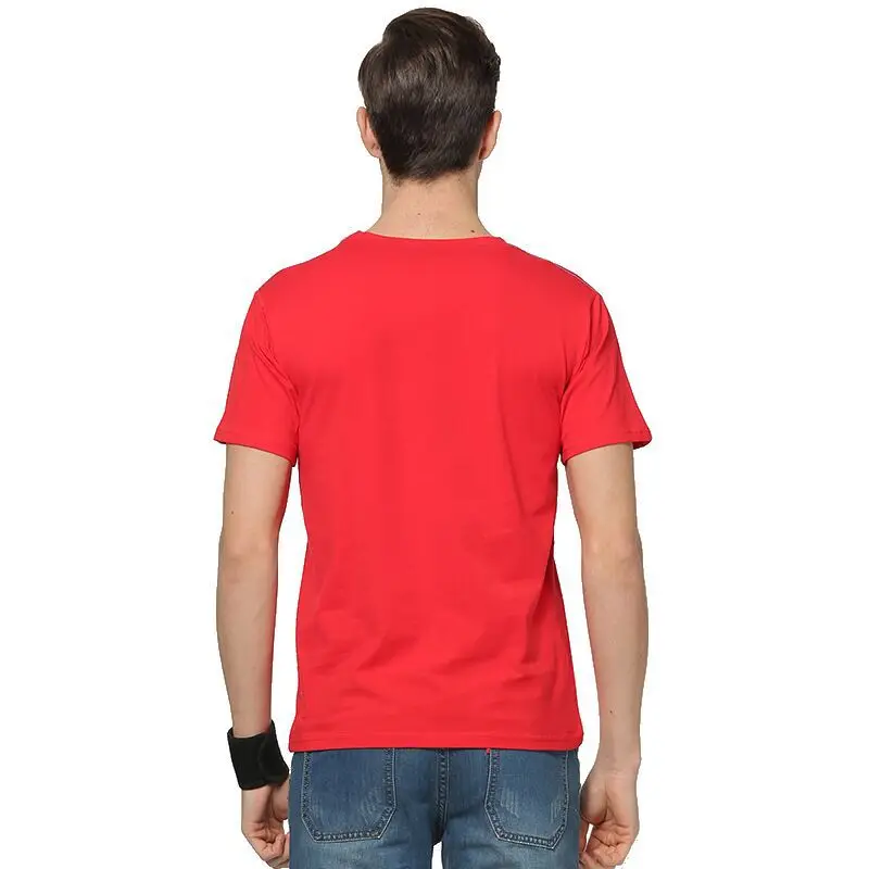 

T-shirt round collar short sleeve cotton print logo embroidery