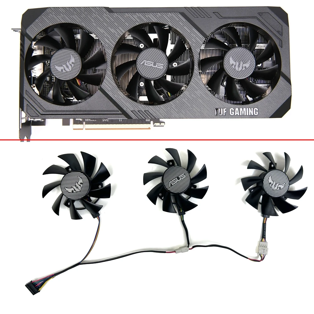 Охлаждающий вентилятор для видеоигр, 75 мм, T128015BU PLA08015S12HH, TUF Gaming X3 RX5600 RX5700XT для ASUS TUF Gaming X3 RX 5700 XT RX 5700 XT