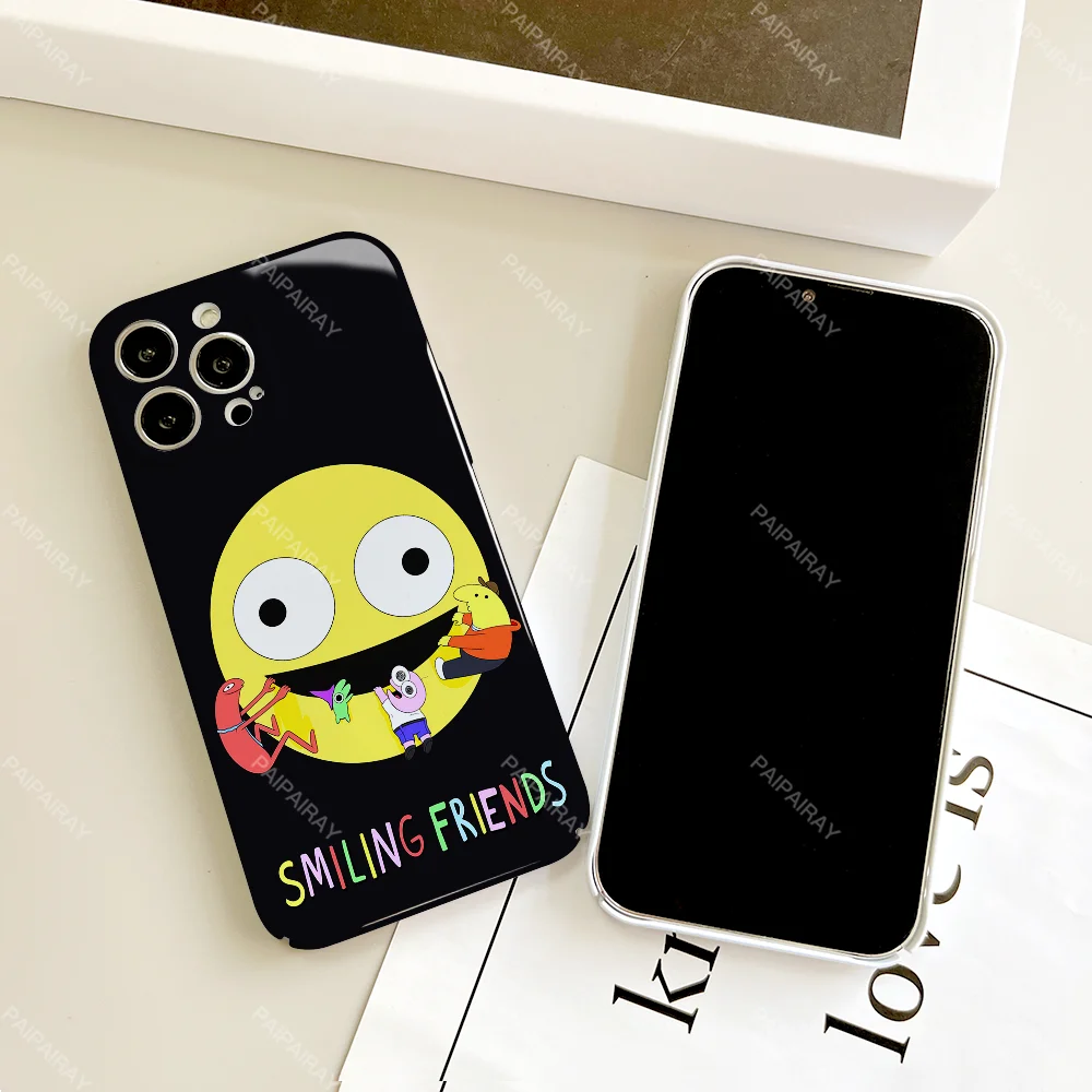 Фото Чехол для телефона с забавным мультяшным искусством аниме S-Smiling F-Friends для Samsung S 24 25 23 22 Ultra Plus A 04E 5G HD Hard Cover Film Shell №4