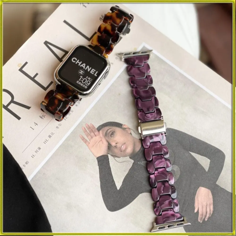 

Watch Bracelet Brand New Watch Strap for Apple Watch iwatch123456 Autumn Winter Environmentally Friendly Lightweight Resin Strap