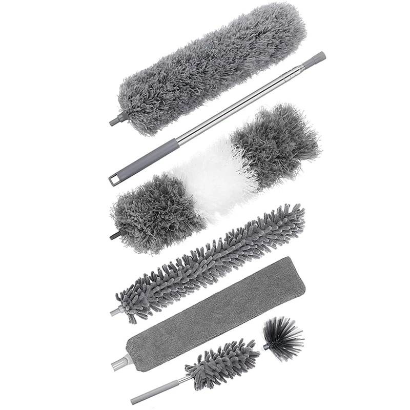 

Microfibre Extendable Feather Duster Kit, Dusting Cloth,Washable And Dusting Mop For Home, Effortlessly Removes Dust