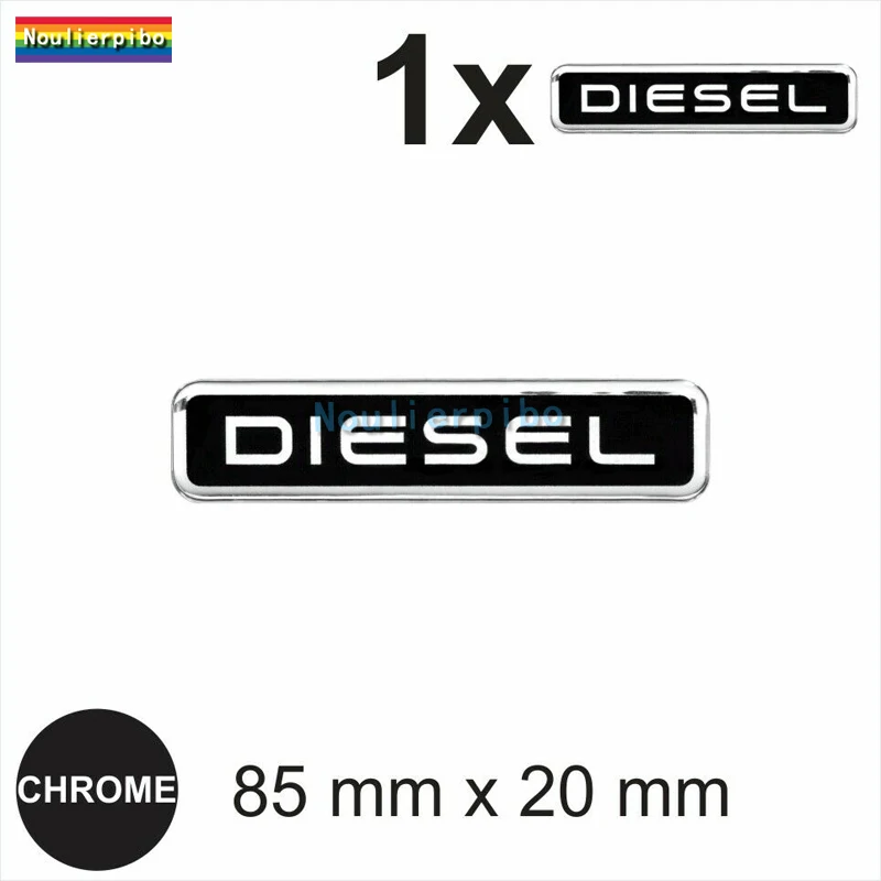 

DIESEL 3D черный купол автомобильная наклейка глянцевая смола боковой значок логотип виниловая наклейка автомобильный бампер окно мотоцикл чехол на тележке ноутбук