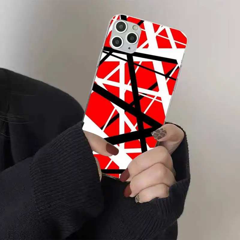 Чехол FHNBLJ для телефона с графической гитарой Эдди ван Халена iPhone 11 12 13 Mini Pro Max 8 7 6 6S
