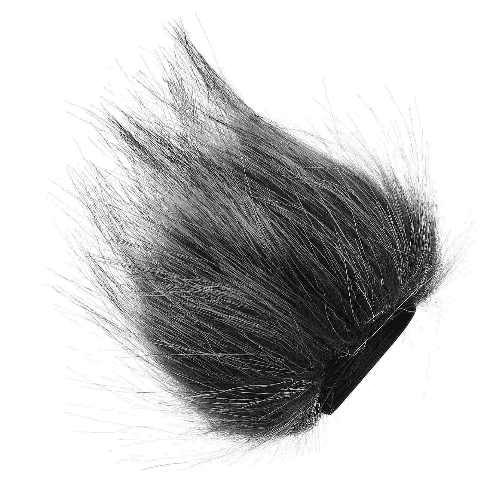 

Portable Useful Simple Furry Outdoor Microphone Muff Artificial Fur Mic Muff Recorder Windscreen Muff