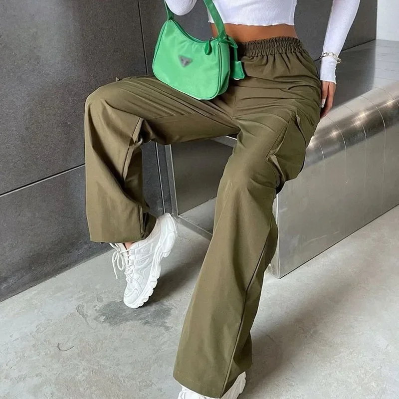 

Уличная одежда, прямые женские брюки с высокой талией, новые женские брюки с широкими штанинами, повседневные Модные свободные офисные женские брюки, брюки 29567