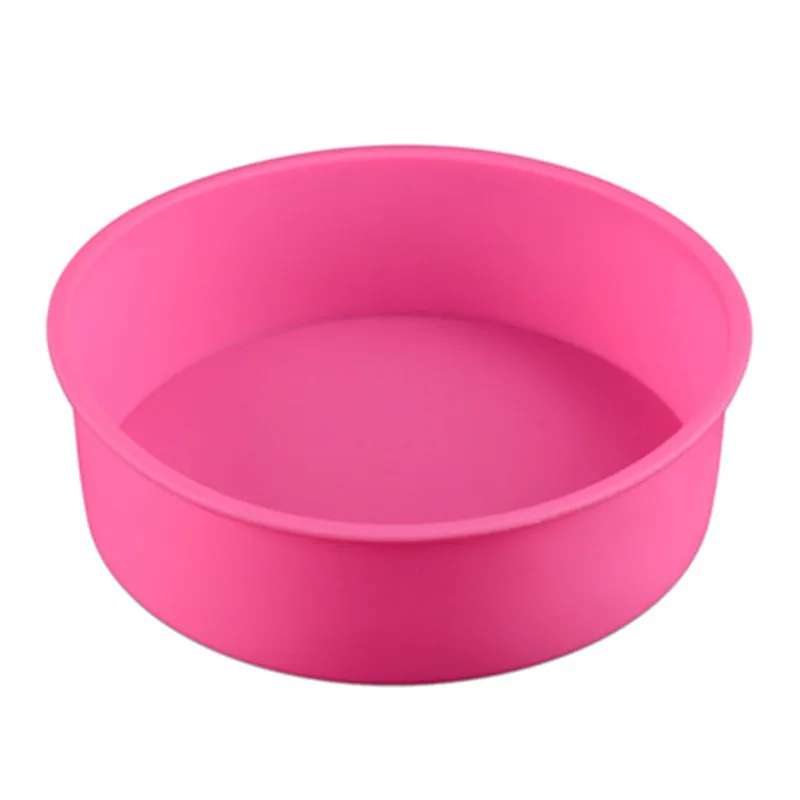 

8inch Round Silicone Cake Mold Oven Baking Pan Nonstick Bakeware Fondant Silicone Mousse Cake Mold Baking Pastry Tray Cake Tool