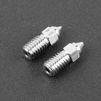 2pcslots crealiyt 3d printer part high speed nozzle kit 0 4mm 0 6mm for spider high temperature and high speed hotend