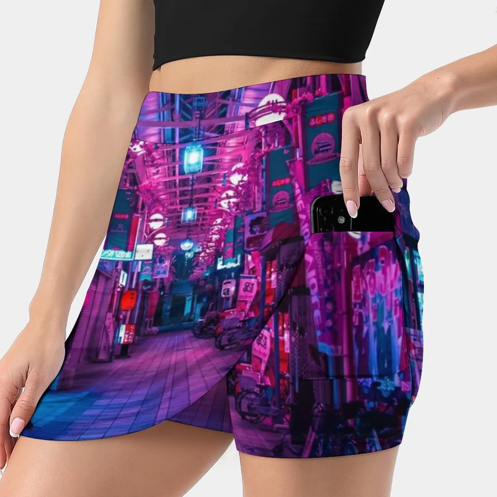 

Entrance To The Next Dimension Women's skirt With Hide Pocket Tennis Skirt Golf Skirts Badminton Skirts Running skirts Japan