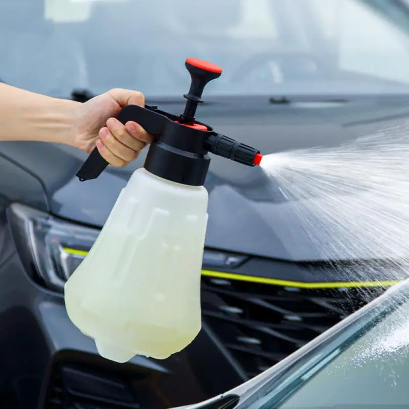

1.5L-3L Car Washing Foam Sprayer Pot Air High Pressure PA Car Wash Liquid Fan Shaped Spray Kettle Plastic Pot Car Accessories