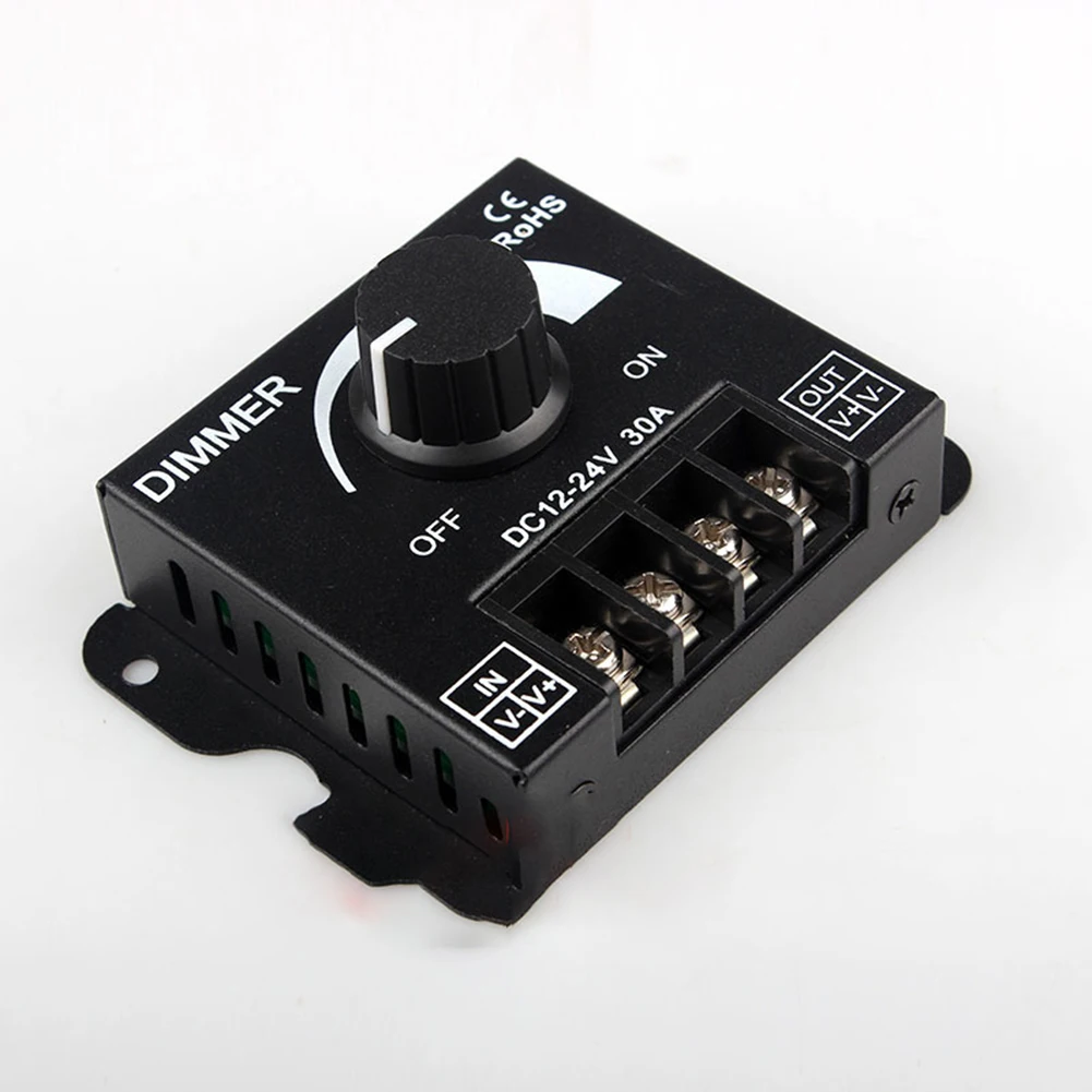 

Lamps 30A Dimmer Fittings Lighting Parts LED Strip ON/OFF Siwtch Single Color Adjustable Brightness DC 12V-24V