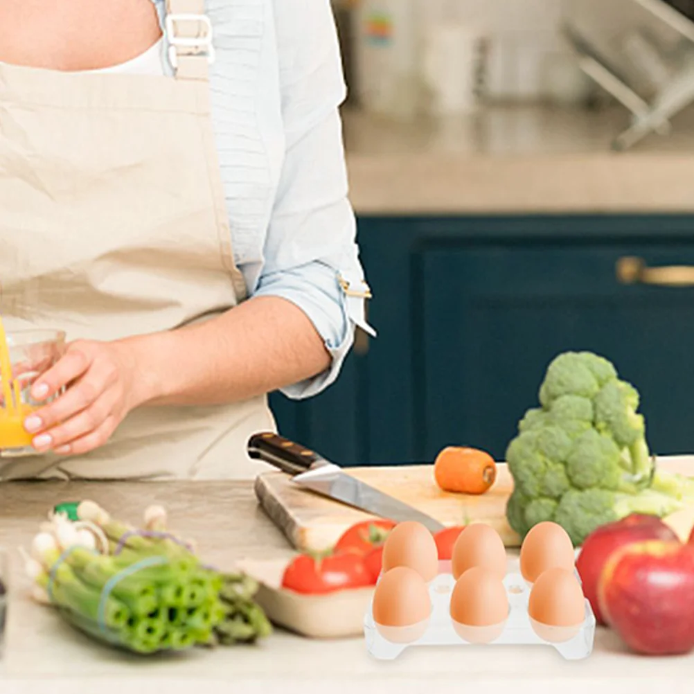 2 шт. лоток для яиц полка холодильника контейнеры хранения с держателем крышек