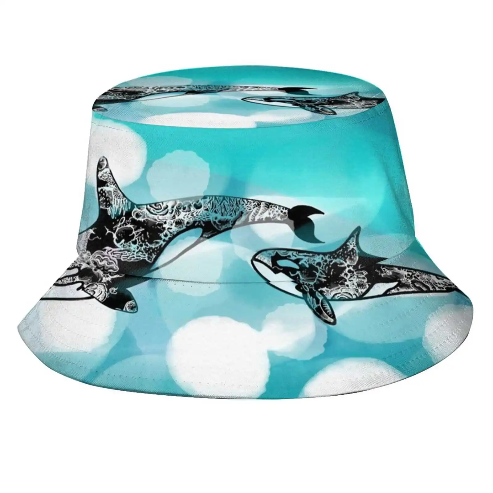 

Панама рыбака в стиле унисекс, шляпа кораллового цвета для плавания, морских и пляжных китов, орка, икры, для мамы