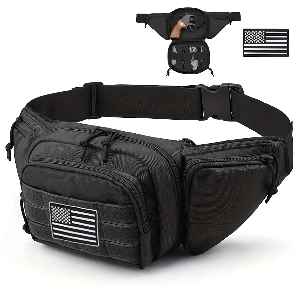

Tactical Bag Carry Your EDC Pocket Essentials Safely & Concealed with This Tactical Fanny Pack Holster Edc Bag