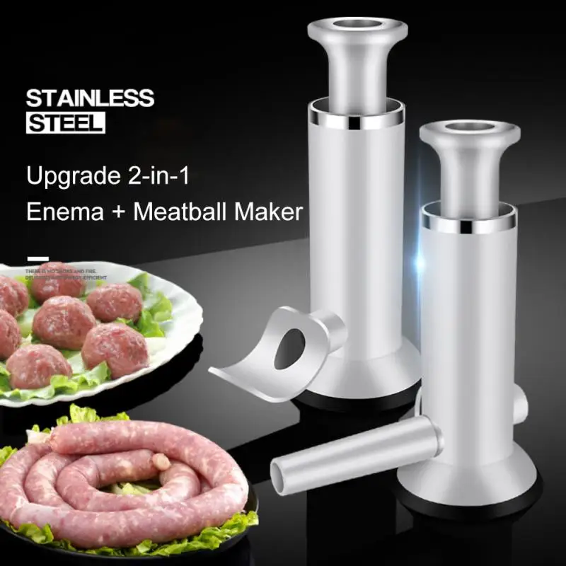 

304 Steel Ring Enema Machine Household Filling Food-grade Sausage Production Tool Sausage Or Meatballs Artifact Automatic