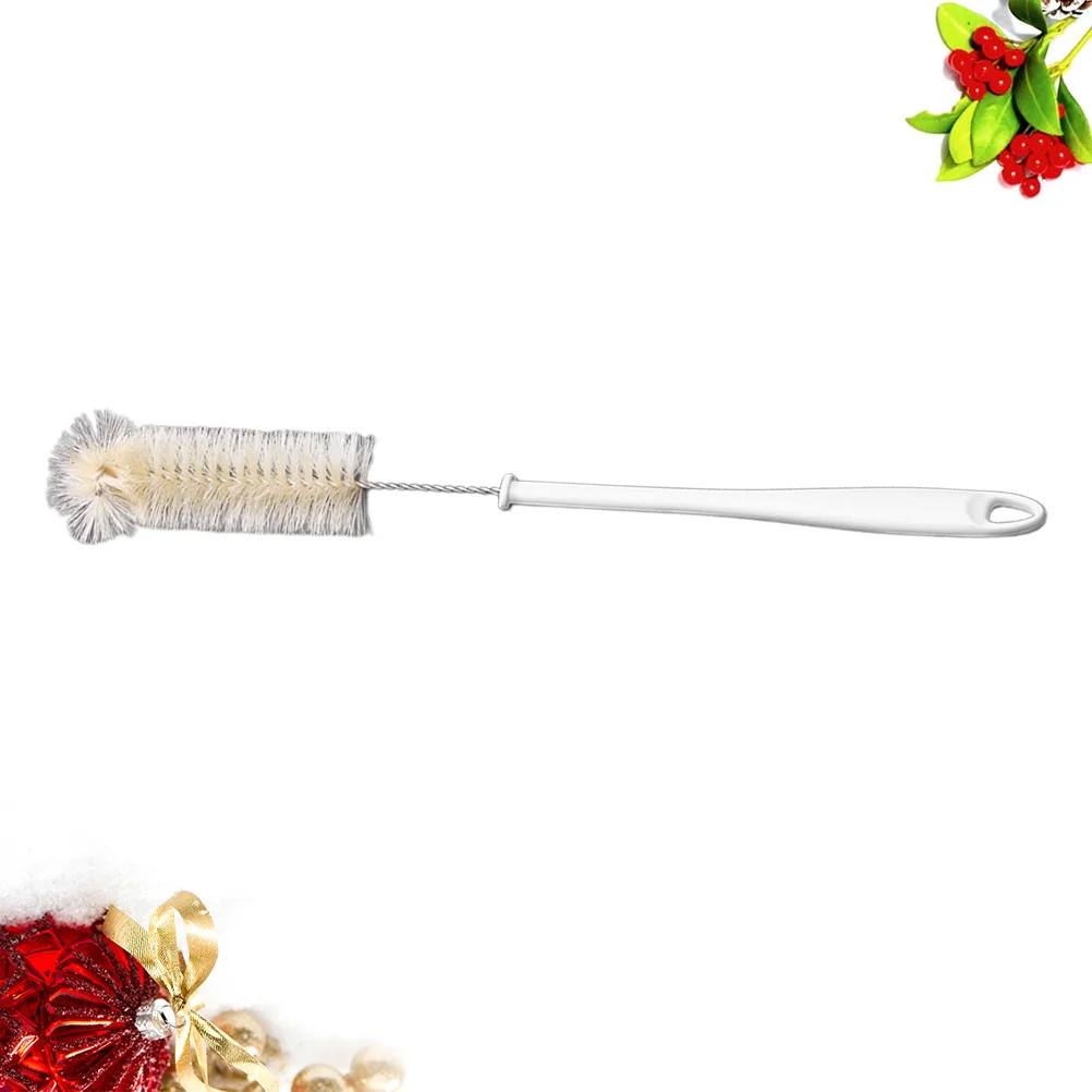 

Многофункциональная щетка для чистки бутылок, щетка для чистки волос в форме кабана для вазы, очков (белая)