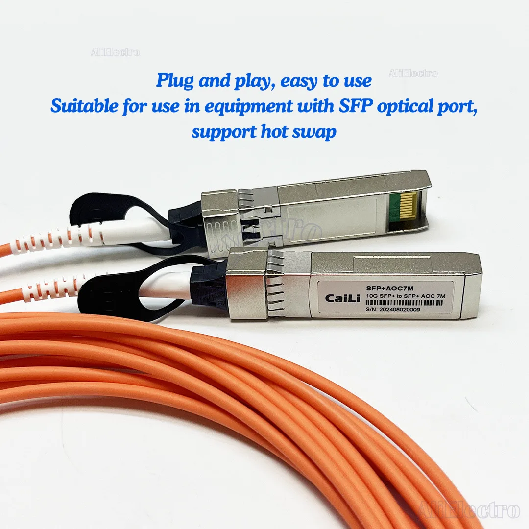 Кабель AOC OM2 3/5/7/10/20 м 10 ГБ активный Оптический SFP-кабель ASE (AOC) для Cisco Mikrotik Ubiquiti и т.