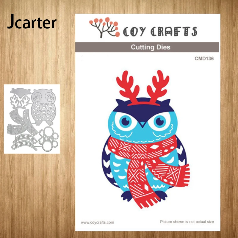 

2022 New Metal Cutting Dies Owl Scarf Antlers Craft Stencil for Scrapbooking Tools Make Album Model Punch Blade Decor Template