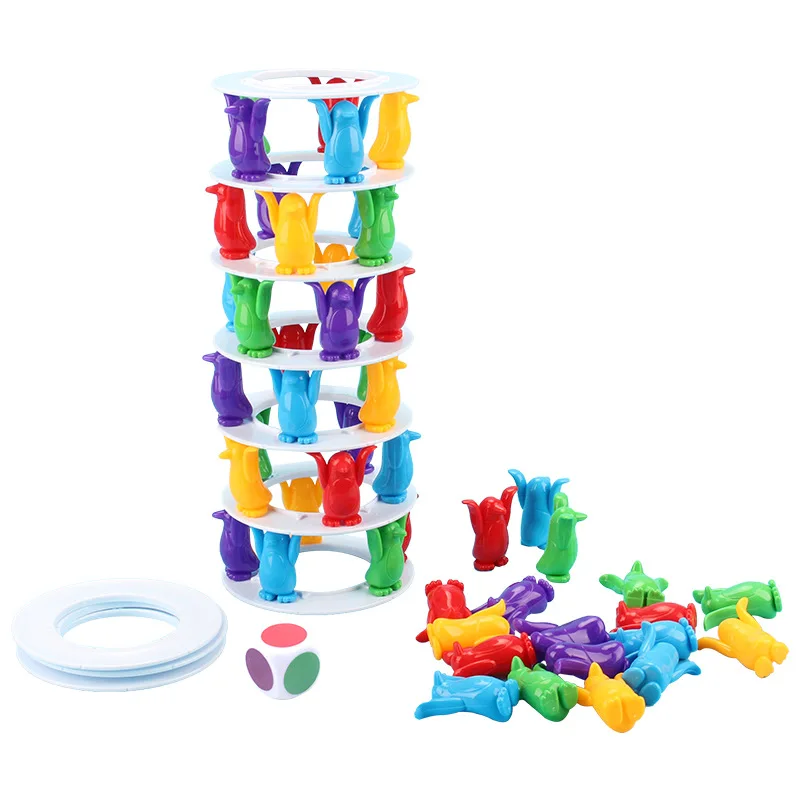 

Пингвин башня коллапс баланс игра игрушка для детей партии семья смешные игры Crazy Penguin Crash Tower Thrill Challenge Toy
