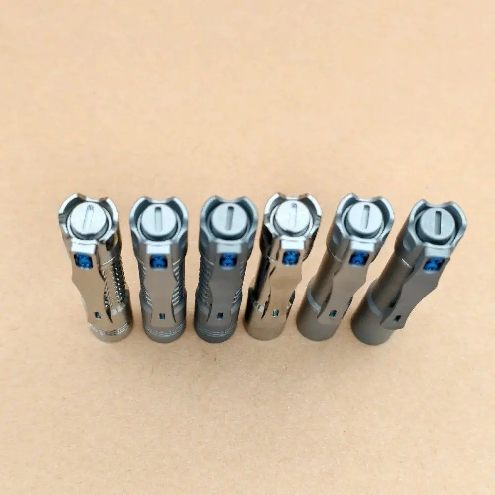Фото Фонарь ReyLight MK3 Pineapple Mini Ti, EDC-фонарик ​ Светодиодные фонари Nichia 519a R9080 с перезаряжаемой батареей 10440 №4