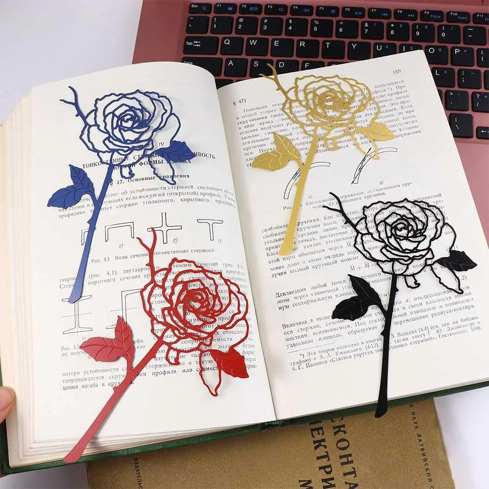 

Day Gift Lovely Book Lovers Reading Marker Book Page Marker Reading Bookmark Book Paginator Rose Flower Bookmark