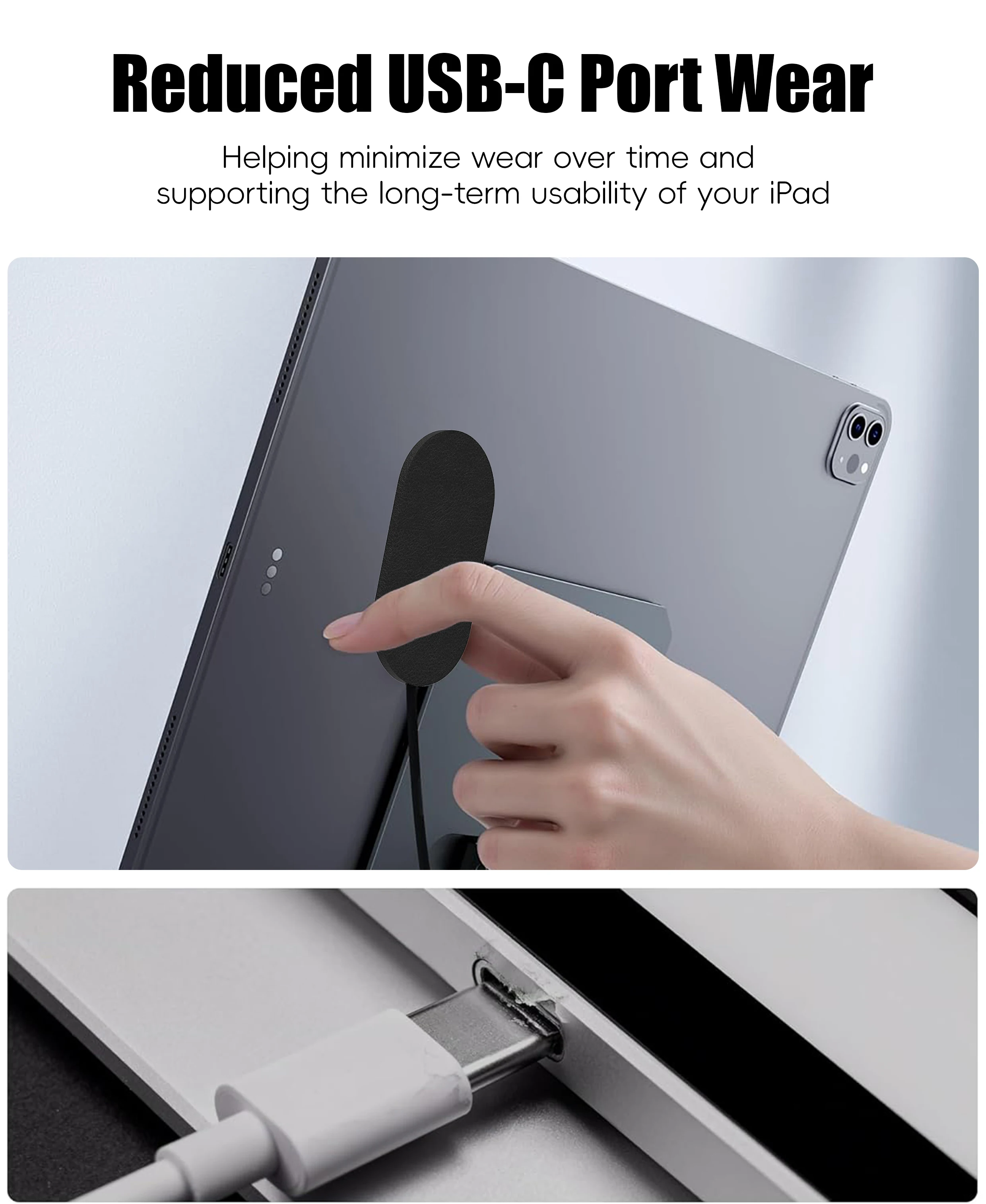 Магнитный зарядный кабель USB-C для iPad, станция быстрой зарядки 18 Вт35 Вт, бесплатный порт USB-C для передачи данных, портативный зарядный кабель для путешествий (art.: 3920da211e316) - 3920da211e316