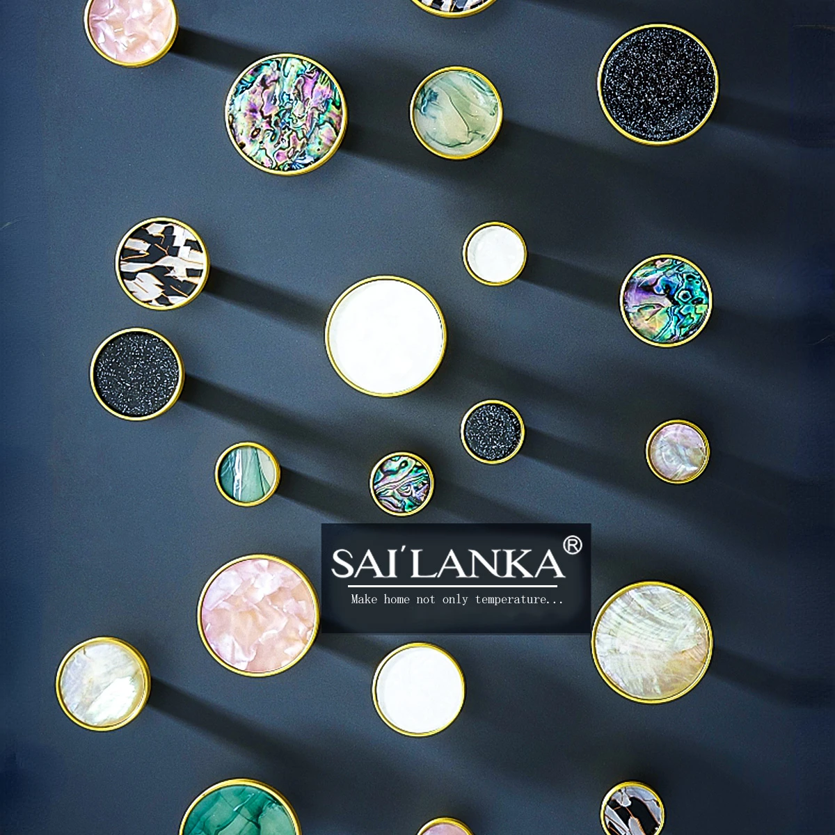 

SAILANKA Brass Bearing Drawer Handle Hooks Bathroom Indoor Kitchen Hallway Wall Clothes Hooks Wall Hangings Row Hooks