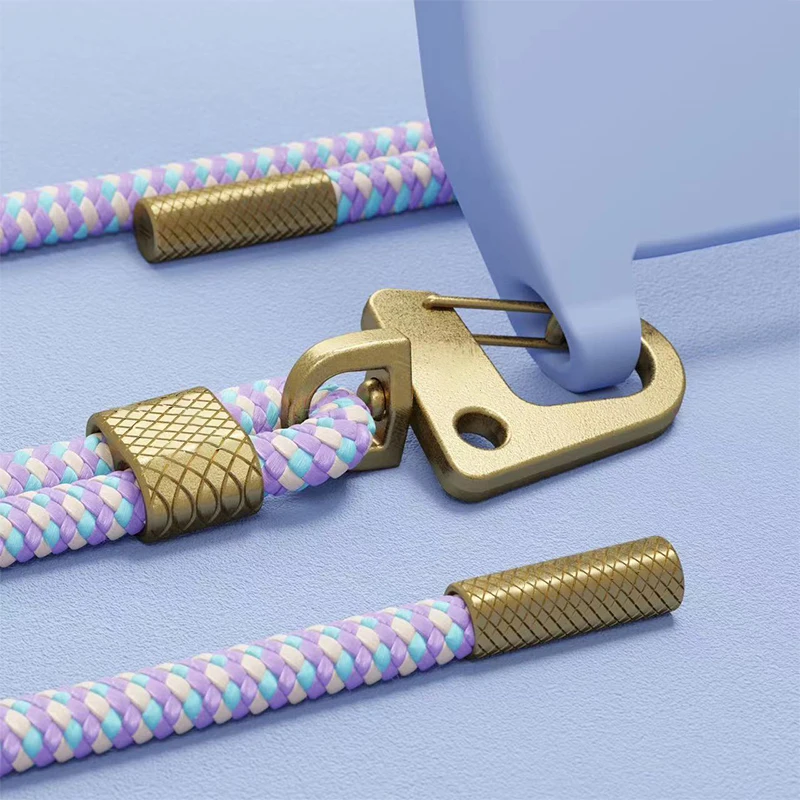 

Cute Original Strap Cord Chain Phone Case For iPhone 14 Plus 13 Pro XS X XR X 8 Plus SE 20 Carry Necklace Lanyard XouXou Cover