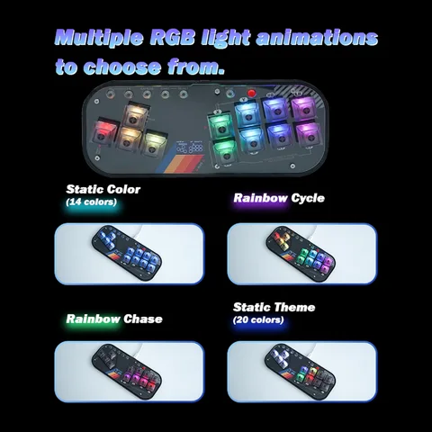 Flatbox Mini Hitbox V3 джойстик для Nintendo Switch/PC/PS4/PS3/MiSTer