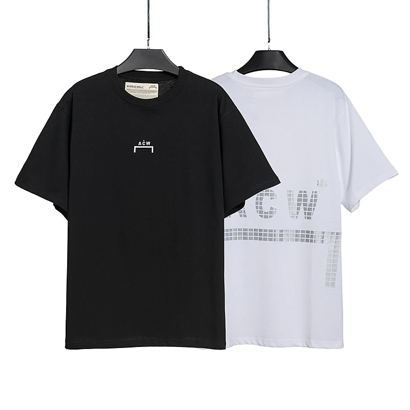 

A-COLK-WALL t-Shirt Industrial Reflective Letter Printing High Quality Men's And Women's Round Neck Sports Fashion Short Sleeve