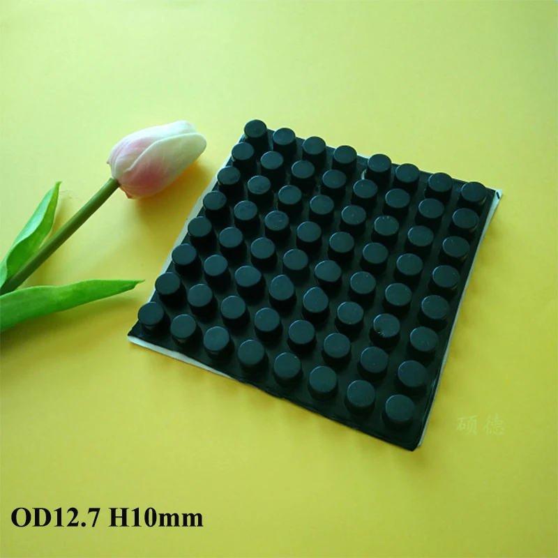 

128PCS 12.7MM*10MM SELF ADHESIVE SOFT ANTI SLIP BUMPERS SILICONE RUBBER FEET PADS GREAT SILICA GEL SHOCK ABSORBER SHOCK-PROOF