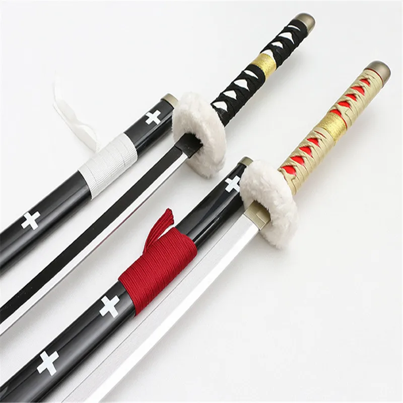 New Cosplay OP Trafalgar Law 3 Style Wood Katana Weapon Role Play Trafalgar D Water Law Model Sword  104cm images - 6