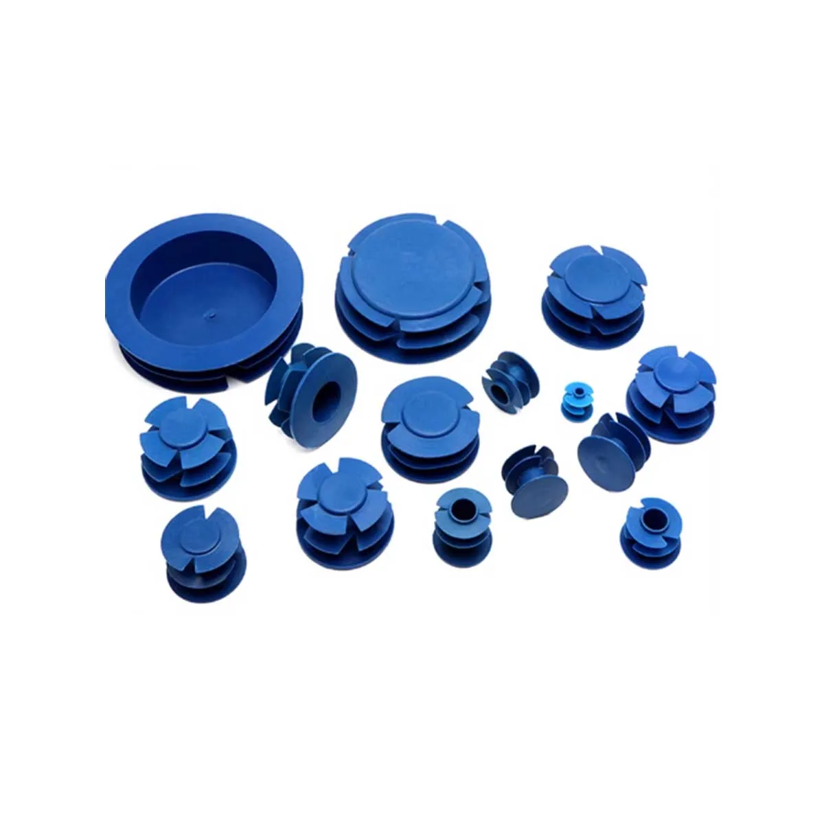 niebieska plastikowa wielowarstwowa zatyczka do rur pokrywa pyłoszczelna otworów gwintowana otworu stalowych
