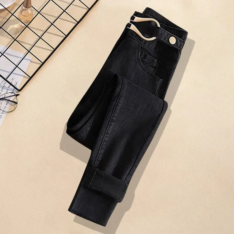 Весенне-осенний шикарный полосатый бандажный короткий свитер пуловер джинсовые