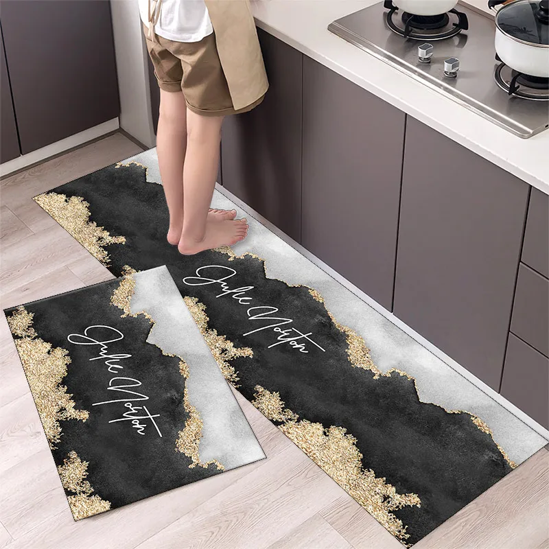 

Fashion Simple Nordic Style Kitchen Mat Floor Carpet House Hold Carpet Long Strip Door Mat Modern Home Decor