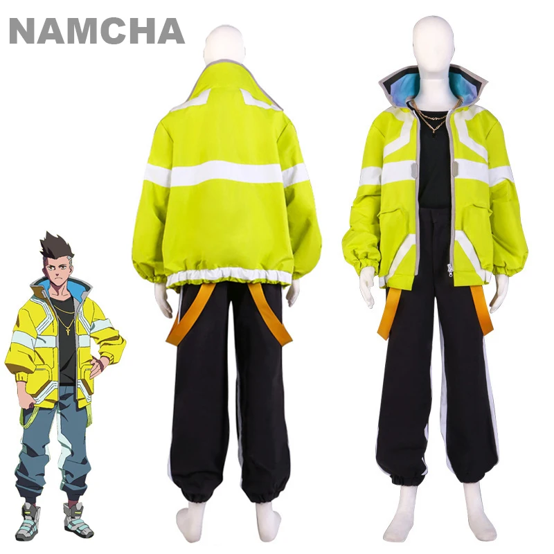 

David Martinez Jacket Cyberpunk Edgerunners Anime Cosplay Costume Pants Hoodie Coat Halloween man winter Jacket