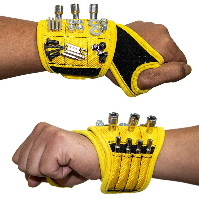 Ecomhunt Dropshipping Magnetic Wrist Support Band With Strong Magnets For Holding Screws Nail Wrist Belt Support Chuck Tool Bag