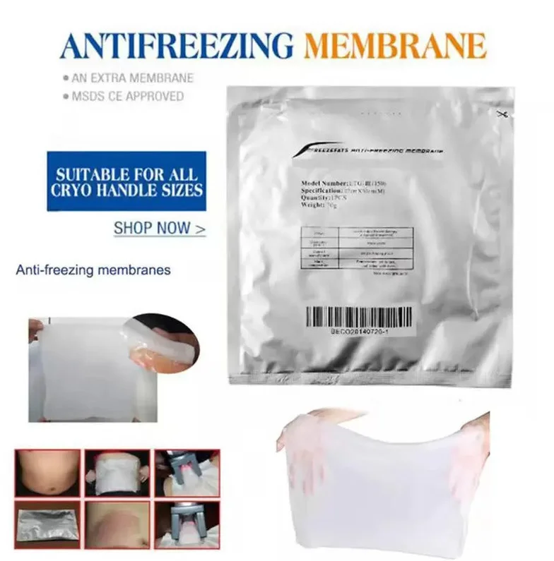 

Membrane For 360°Cryotherapy Cryolipolysis Lipolaser 40K Cavitation Rf Machine 3 Cryo Handles Any 2 Cryo Handles
