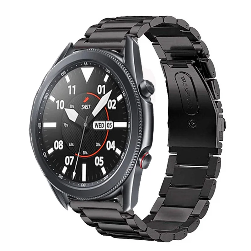 

22mm Stainless Steel Strap For Samsung Galaxy Watch 3 45mm Sport Bracelet For Galaxy 46mm/Gear S3/Huawei GT 2 Smart Watch Band